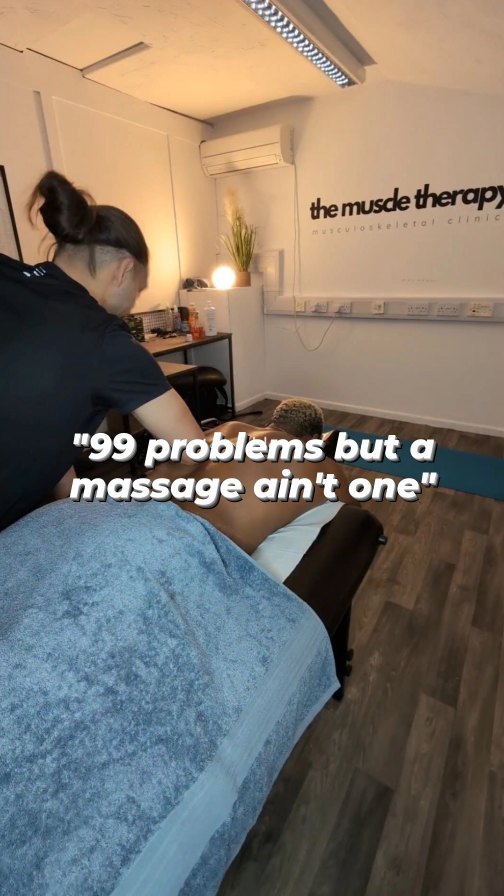 "99 problems but a sports massage ain't one" - Jay Z
Ever feel like you're juggling a million things, and muscular pain is just one more thing holding you back?
When your body aches, it can fog up your thoughts and make tackling lifeâs challenges that much harder.
But thereâs a way out!
Sports massage therapy isnât just about loosening musclesâitâs a chance to reset. It helps relieve that nagging pain, calms your nervous system, and clears some headspace so you can take on the world with a fresh perspective.
Imagine training pain-free and feeling at your best, both mentally and physically. This is what so many of our clients experience, and it could be what you need too.
If your bodyâs asking for a reset, nowâs the time to listen. Book a session and keep both your body and mind in peak condition