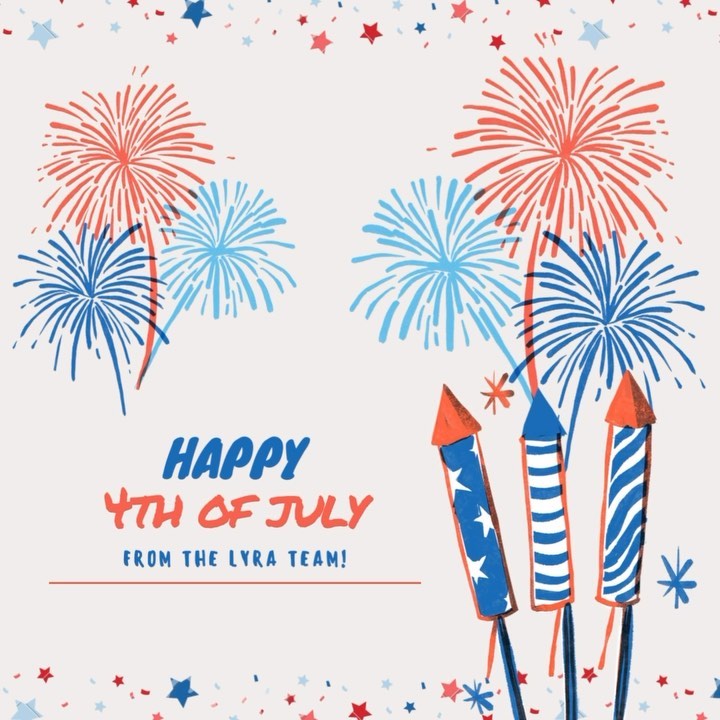 Happy 4th of July from the Lyra team! We wish you all a safe and happy holiday with your family and friends đşđ¸đĽł