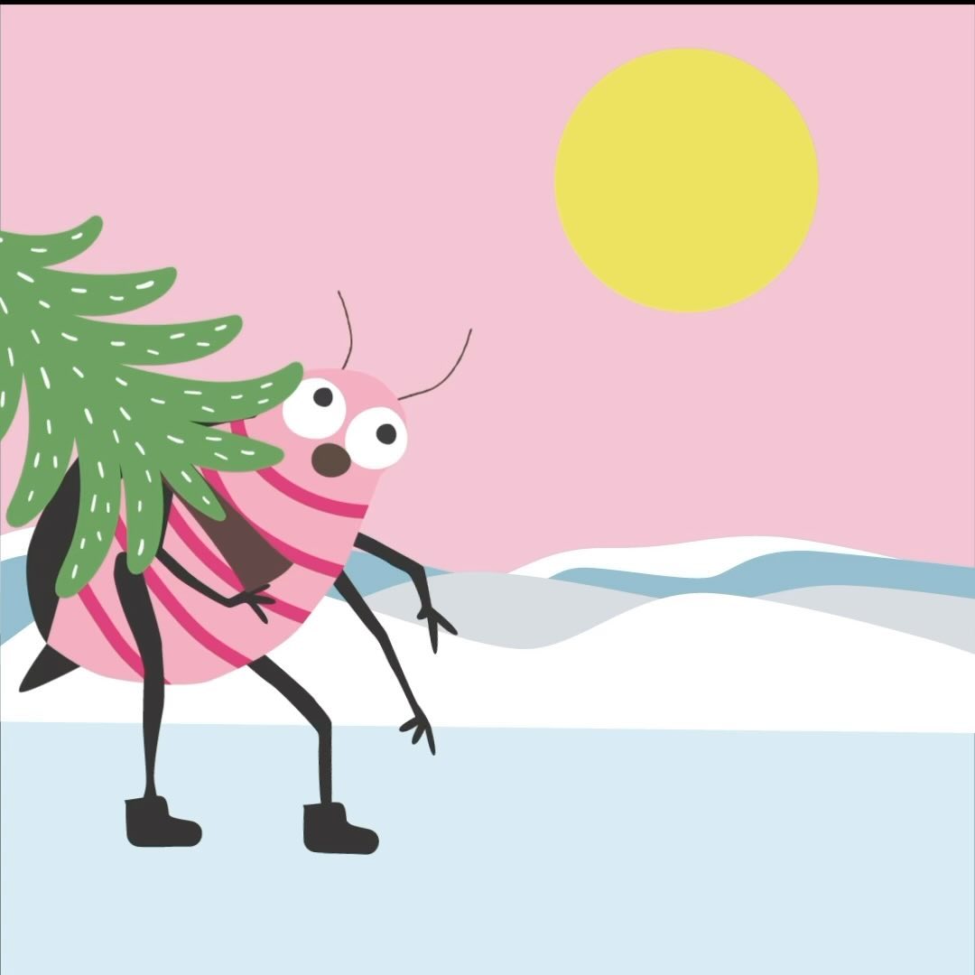 So, Weihnachten ist vorbei! Schön war es! Emil entsorgt noch schnell seinen Christbaum damit wieder Platz für Neues entsteht! Wie ist es bei dir, steht der Baum noch?
.
#lolabrennt #wild #love#mehrfarbeimleben #artthatmakesyouhappy #onlineshop #animation #bug