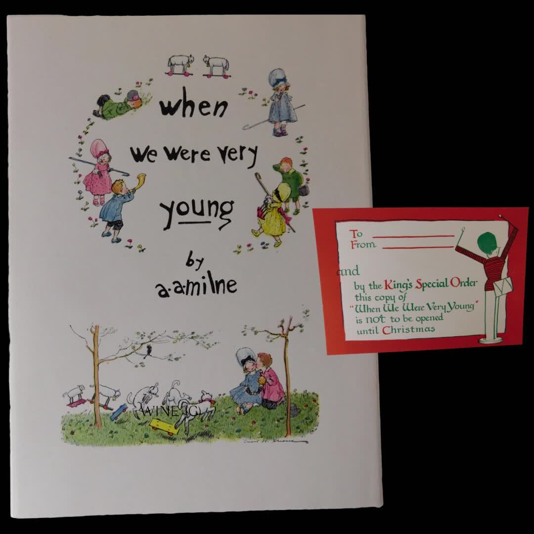 🎉📚One hundred Years Young! ✨
Once in a blue moon, a treasure this magical finds its way into the world. ✨ It came up at auction a few months ago, and I couldn't pass it up. Presenting the 100-year-old Special Holiday Gift Edition of A.A. Milne's "When We Were Very Young"—a whimsical journey into childhood wonder, first published in 1925.
💛 Did you know? The 38th poem, Teddy Bear, marks the very FIRST appearance of our beloved Winnie-the-Pooh (aka Mr. Edward Bear)! 🧸 A delightful gift boxed treasure that once delighted readers for just $3.00, now celebrates its centennial anniversary.
🎁 With its vibrant E.H. Shepard illustrations, matching dust jacket, and pristine condition, this gem feels as though it’s been time-traveling to meet us today. Plus, with rare keepsakes like the original prospectus, unused greeting card, and even heartfelt letters from 1925's happy readers—it’s a collector's dream. 💌✨
😍 Who’s ready to take this 100-year-old journey into the past? 🚀
.
.
.
#BookLovers #RareBooks #whenwewereveryyoung #WinnieThePooh #christopherobin #vintagechildrensbooks #childrensbooks #ehshepard #childrensbookillustration #childrenspoetry #Collectibles #VintageCharm #AAMilne #BooksThatTellStories #100YearsYoung 🎂