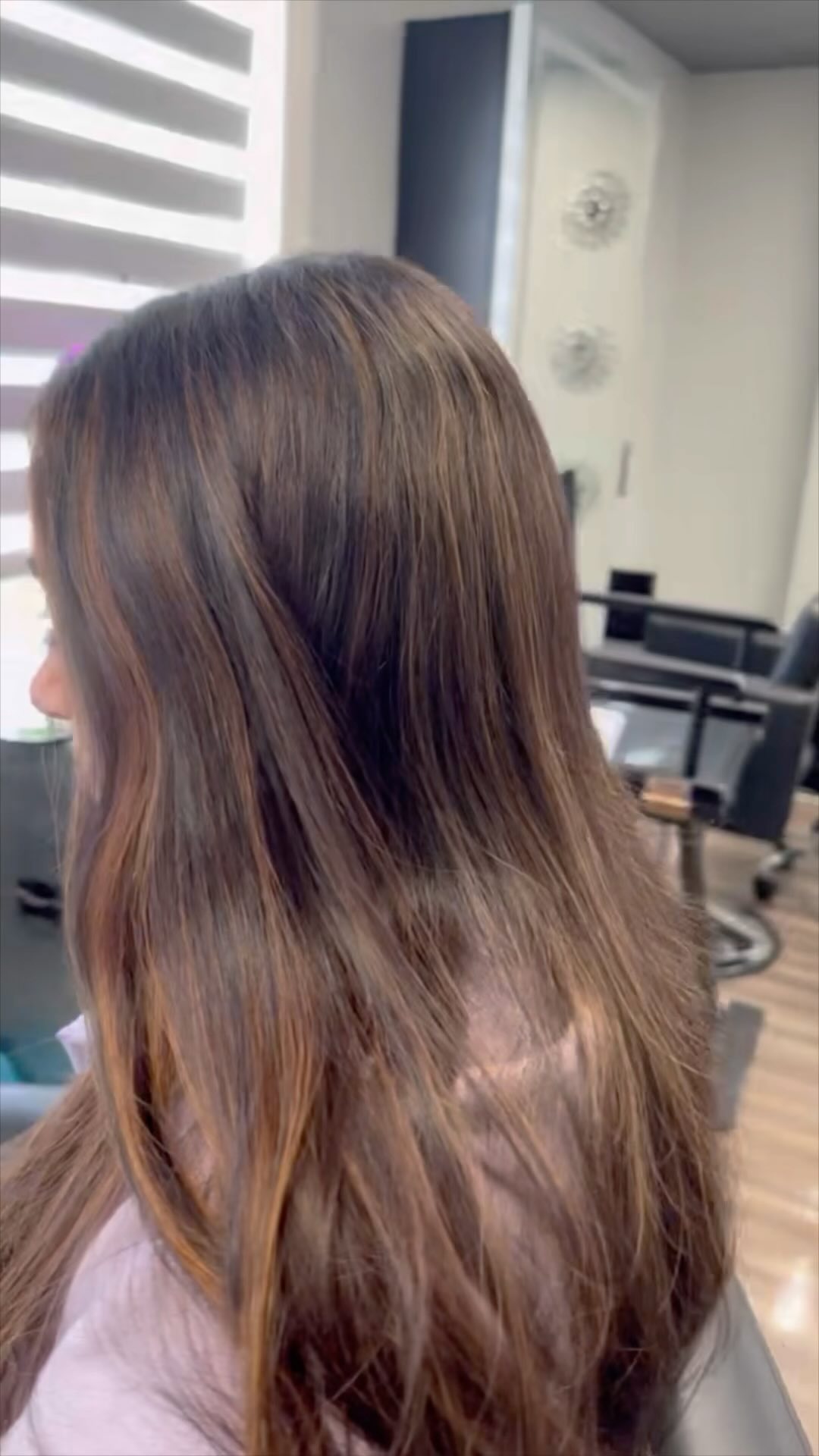 Our girls, Ally and Vanessa, getting one of our receptionists, Sammy, all glammed up for her fashion show!! 🥰 #hair #makeup