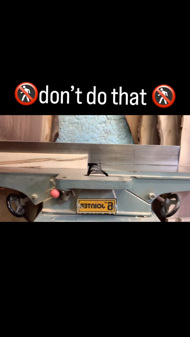 Table legs tapering on my jointer!
Unsafe definitely 🚷
#falconswoodwork #finefurniture #table #tablelegs #ssm #saultstemarie #algoma #ontario #canada