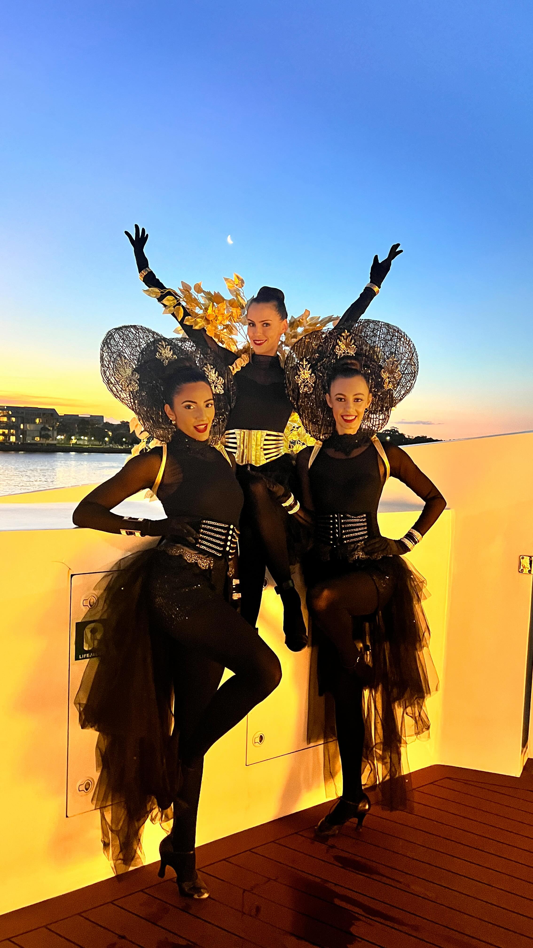 ✨Sailing through Sydney Harbour with our Golden Hostesses, mesmerizing LED Ballerinas, and groovy Disco Fever dancers, lighting up The Jackson for an unforgettable corporate event! 🌟
#SydneyHarbour #CorporateEvent #DazzlingEntertainment
#dancecircusentertainment #sydneycorporateentertainment
Thanks to @playagency
@thejacksonsydney