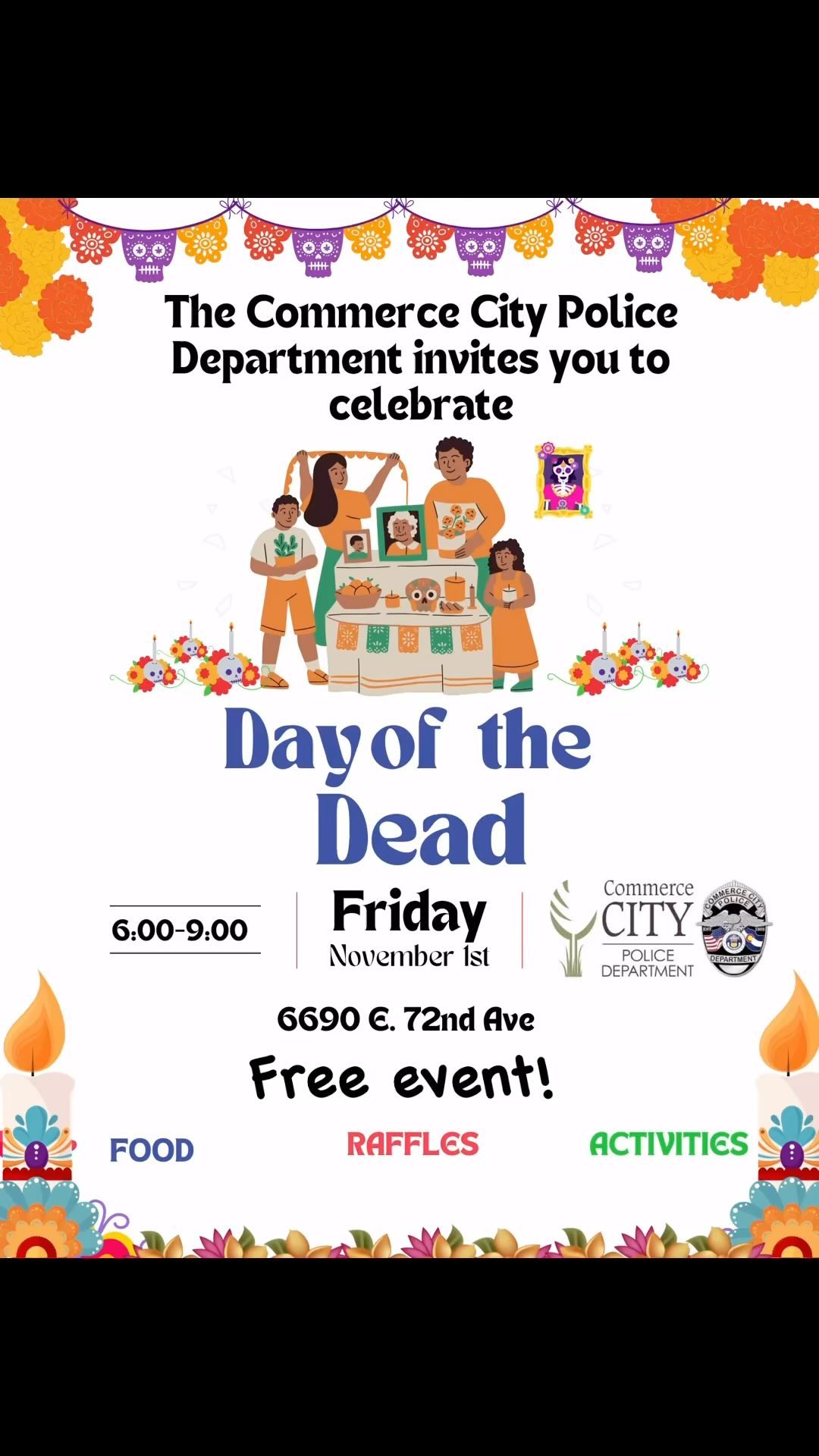 Come join me in Commerce City as I help the Commerce City Police Dept celebrate #diadelosmuertos !!!
#free #commercecity #denverballoonguy #familyfun #fridayvibes #todoindenver @commercecitypd