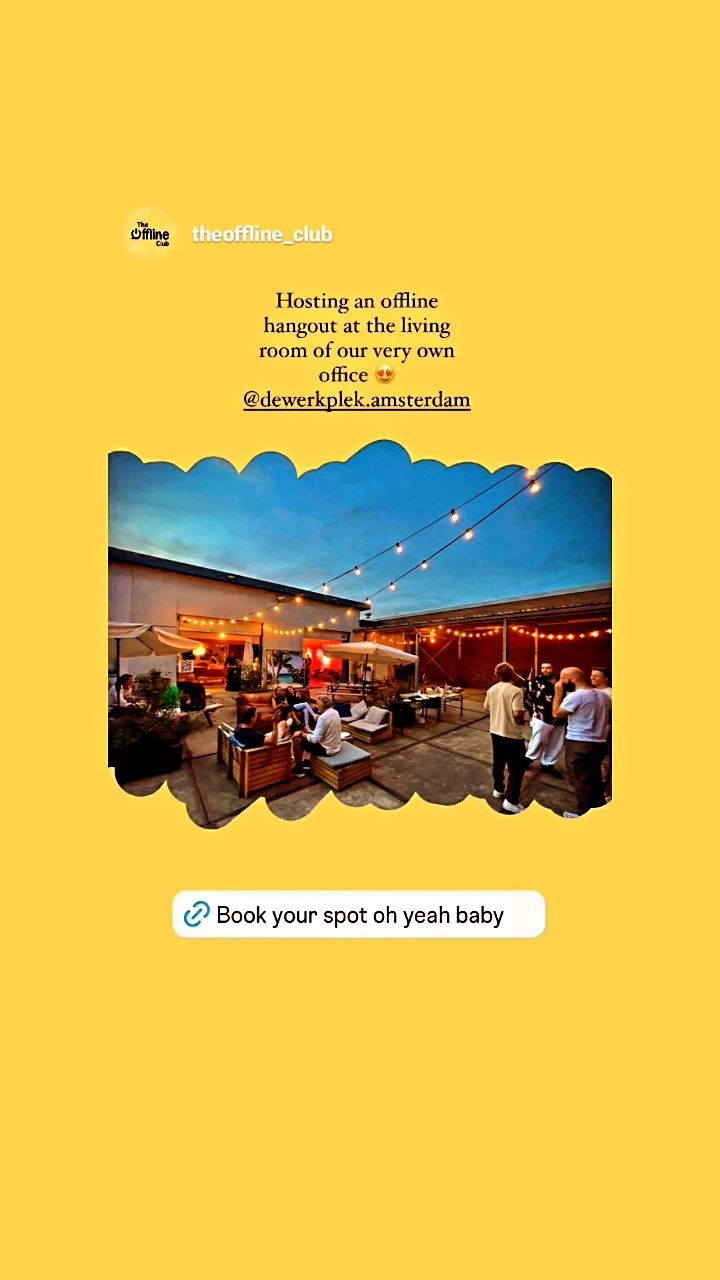 Sluit je aan bij The Offline Club op 'de Werkplek' door je telefoon op te bergen en te ontspannen zonder digitale afleidingen, omringd door gelijkgestemden.
Reserveer je plekje via de link in bio.
#offline #community #digitaldetox #nieuweontmoetingen #hangout #werkplekamsterdamnoord #dewerkplek