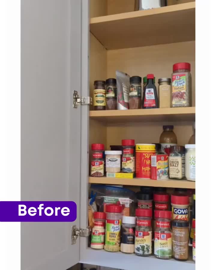 From your front door to your garage and everything in between, OWA can handle all your organizational needs. 😉
I loved revisiting this previous client and helping them clear out their expired and duplicate spices. Now, onto the pantry!
I'm in love with a twirling little lady named Susan! I've been putting turntables in almost all of my projects - they're just so versatile! 😍
_____
#organizing #hometips #organization #homesolutions #getorganized #declutter #realsimple #stayorganized #spicerack #instahome #decluttering #homeorganizer #organizedkitchen #tidy #cleartheclutter #declutteryourhome #organizingideas #kitchenorganizationtips #northernvirginia #fairfaxva #spicesandherbs #lazysusan #kitchencabinets #kitchenorganization #homecooking #tidyhome #tidyhousetidymind #homeorganizationtips #professionalorganizer