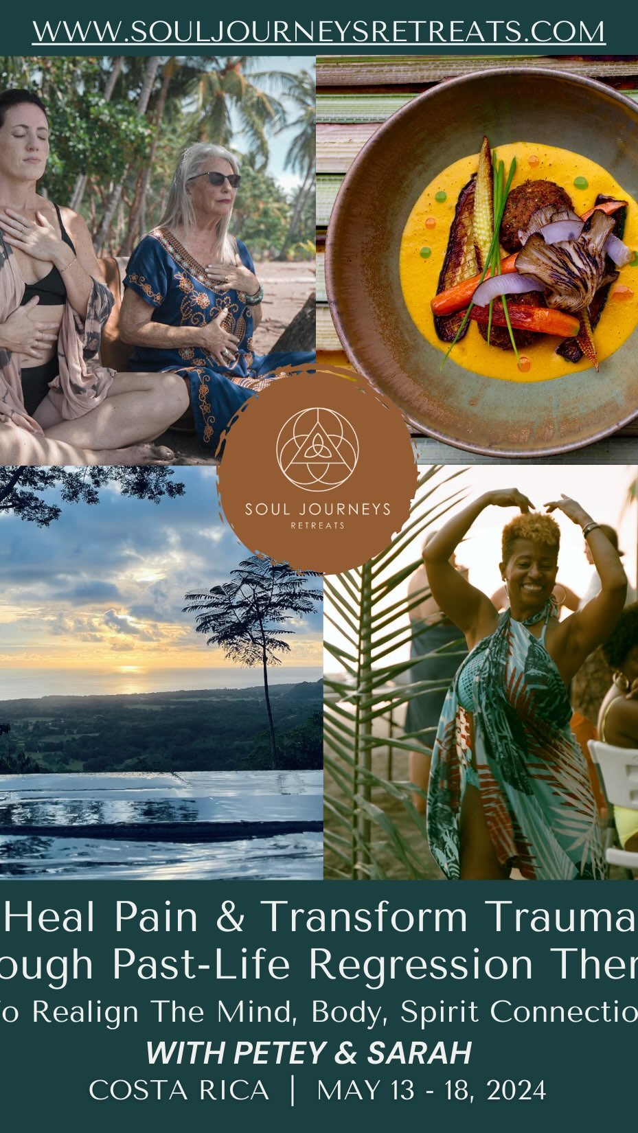 Join us this May in Costa Rica & give yourself the gift of a week of beautiful healing and lifelong friendship 🫶
✨Early Bird Discount of $500 off is good through 2/4/24✨
@souljourneysretreats @peteysilveira @angelic_elrod