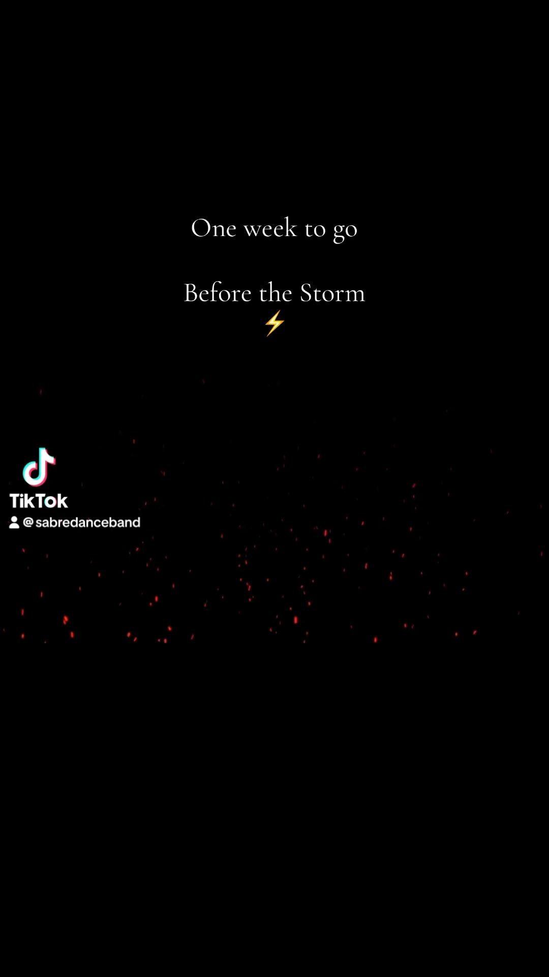 One week until Before the Storm 🎶🎶⛈️⛈️