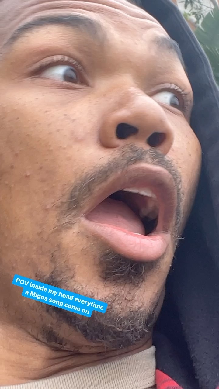 Them adlibs go crazy! Also, I must look crazy 😅 #migos #adlibs