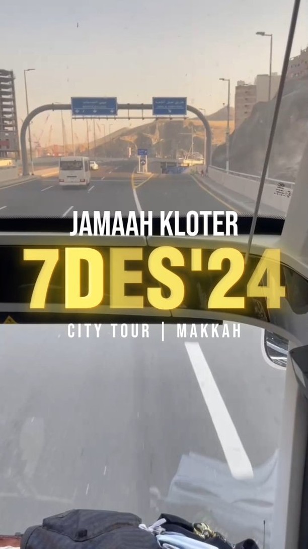City Tour - Jamaah Kloter 7 Desember 2024
----------------------------------------------
PT. Umroh Mabrur Indonesia
Telpon / Whatsapp : 0859-35000-700
Operated by PT. Ameera Hati Mulia
SK Kemenag No.U.432 Tahun 2021
#umrohmabrur #umroh #umrohmurah #umrohhemat #umrohpromo #haji #hajikhusus #hajifuroda #makkah #madinah #jeddah #umrohbackpacker #umrohplus #hajiindonesia #umrohindonesia #semuabisaumroh #umrohramadhan