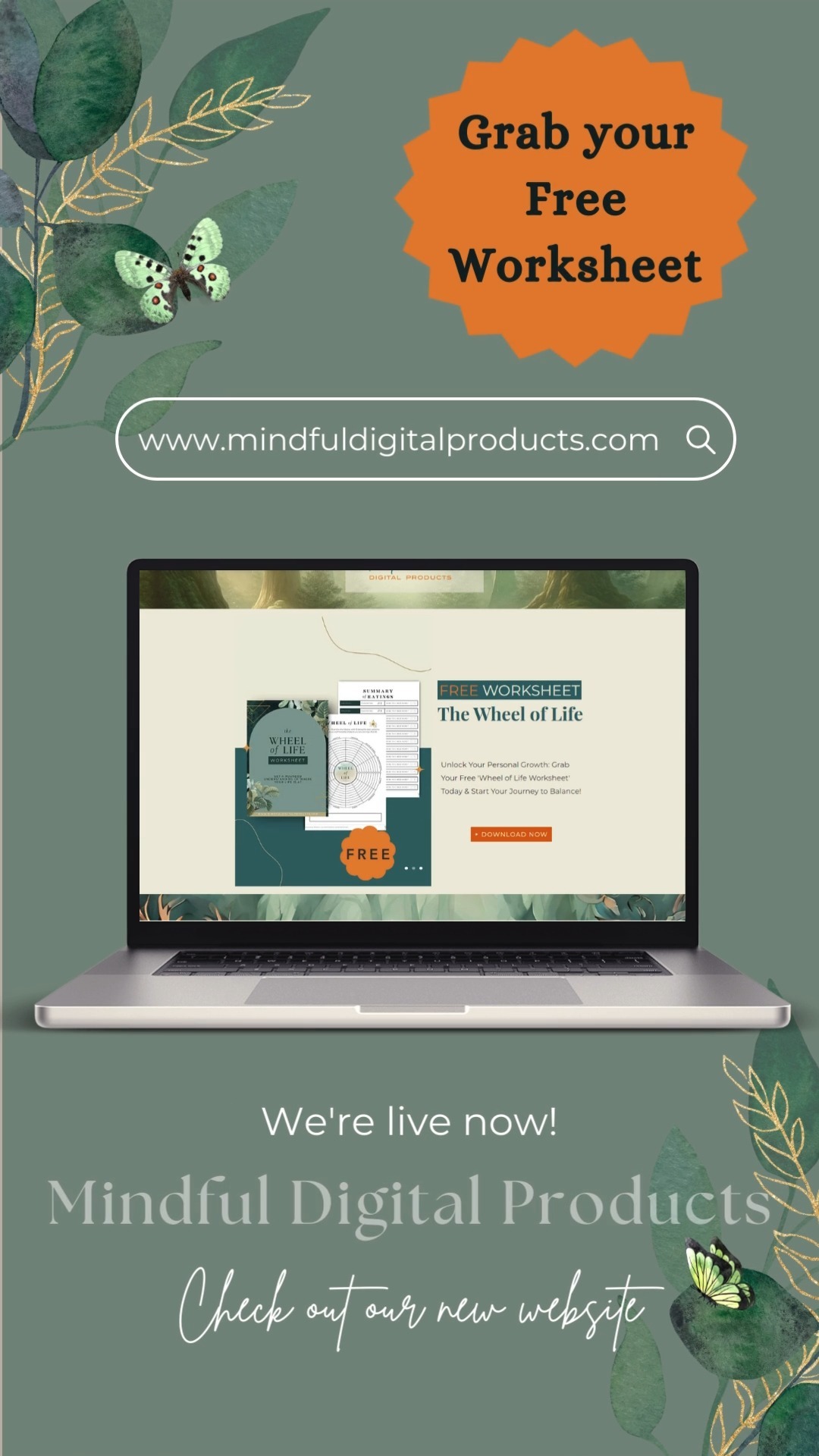 🎉 It's Launch Day at Mindful Digital Products! Dive into our world of mindful planning and personal growth with our special launch reel. Explore our collection, enjoy exclusive offers, and see how we're redefining organization and wellness. 🌟
🚀 Don't miss out on our launch offer: 20% off all products and a free 'Wheel of Life' worksheet when you join our mailing list. Your journey to mindfulness starts here!
#mindfulliving #LaunchSpecial #launchsale #organiseyourlife #selfimprovement #ProductivityTools #mindfuldigitalproducts
