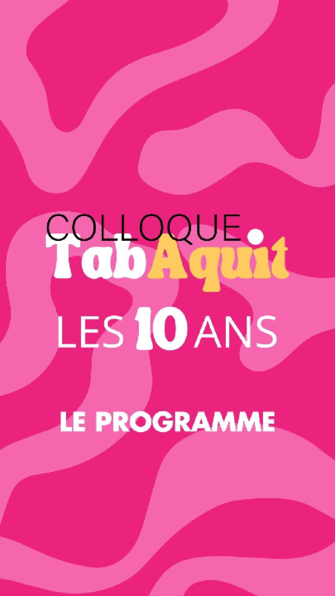 Retrouvez le programme du colloque TabAquit 2025 !