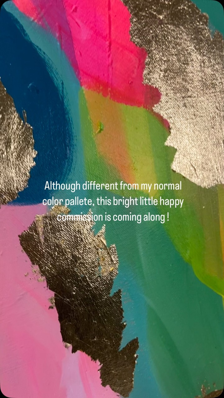 A happy little commission work in progress 😊