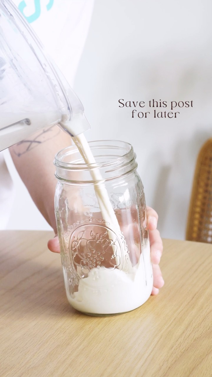 Cashew Milk 😌🥛✨
The creamiest and dreamiest milk there is while also being dairy-free, additive-free, gluten-free, stupidly easy to make, and full of nutrients your body loves.
Ingredients:
- 1 1/2 cups cashews
- 3 cups water
- 1/8 teaspoon salt
- 2 teaspoons vanilla extract
- 1 tablespoon agave or maple syrup or 3-4 dates
Instructions:
Soak your cashews overnight in a sealed container in the fridge OR boil them for a few minutes. Drain the cashews then add all ingredients to a high-speed blender and blend until smooth. You can serve as is or strain the milk through a nut milk bag or tea towel for extra silkiness. Store in the fridge for up to a week. Enjoy 😌
#cashewmilk #plantmilk #plantbased #vegan #nondairy #dairyfree #lactosefree #glutenfree #keto #reels