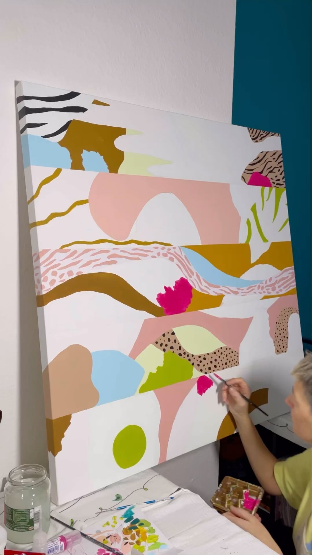 Inspired by my travels and reflections..
#artstudio #wallart #wallartdecor #wallartprint #artposter #interiorstyling #illustrationposter #abstractshapes #artstudiolife #creativeboom #interiordesign #interiordesignillustration #colourforinteriors #patterdesign #artforlicencing #designforlicencing #surfacedesign #contemporaryart #artistinstudio #artdaily #artistsoninstagram #contemporarypainting #abstractpainting #artcollector #emergingartist #artforsale