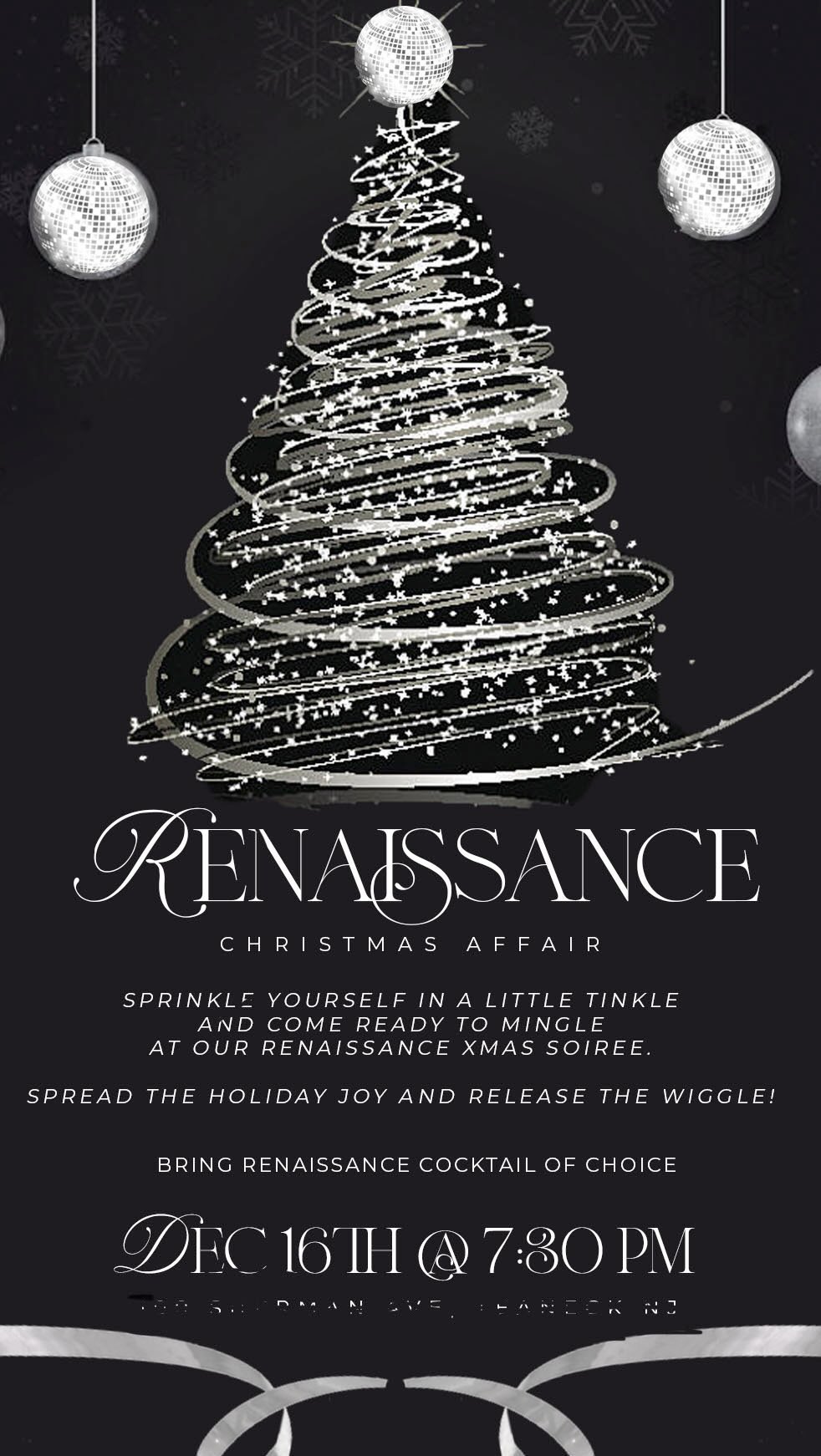 #watchmework Renaissance themed Christmas themed invites