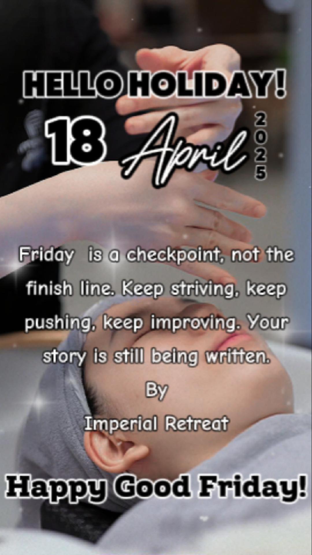 🌸🇨🇦 Celebrate Good Friday with the Gift of Relaxation! 🇨🇦🌸
This Good Friday, treat yourself & a loved one to a peaceful escape at Imperial Retreat 💆♀️💆♂️💖
✨ Special Offer:
👫 1 Hour Couples Body Massage OR
🧖♀️🧖♂️ 1 Hour Couples Head Spa
👉 ONLY $130 for 2 people!
Whether you're looking to unwind your body or refresh your mind, we've got you covered 💜
📍 Visit us at:
5555 Eglinton Ave West, Unit 215-219
📞 Call to book: 647-800-0600
🌐 Book online: www.imperialretreat.com
🧘♀️✨ Relax Together. Reconnect Together. ✨🧘♂️
👉 Tag someone you’d bring for this perfect spa day!