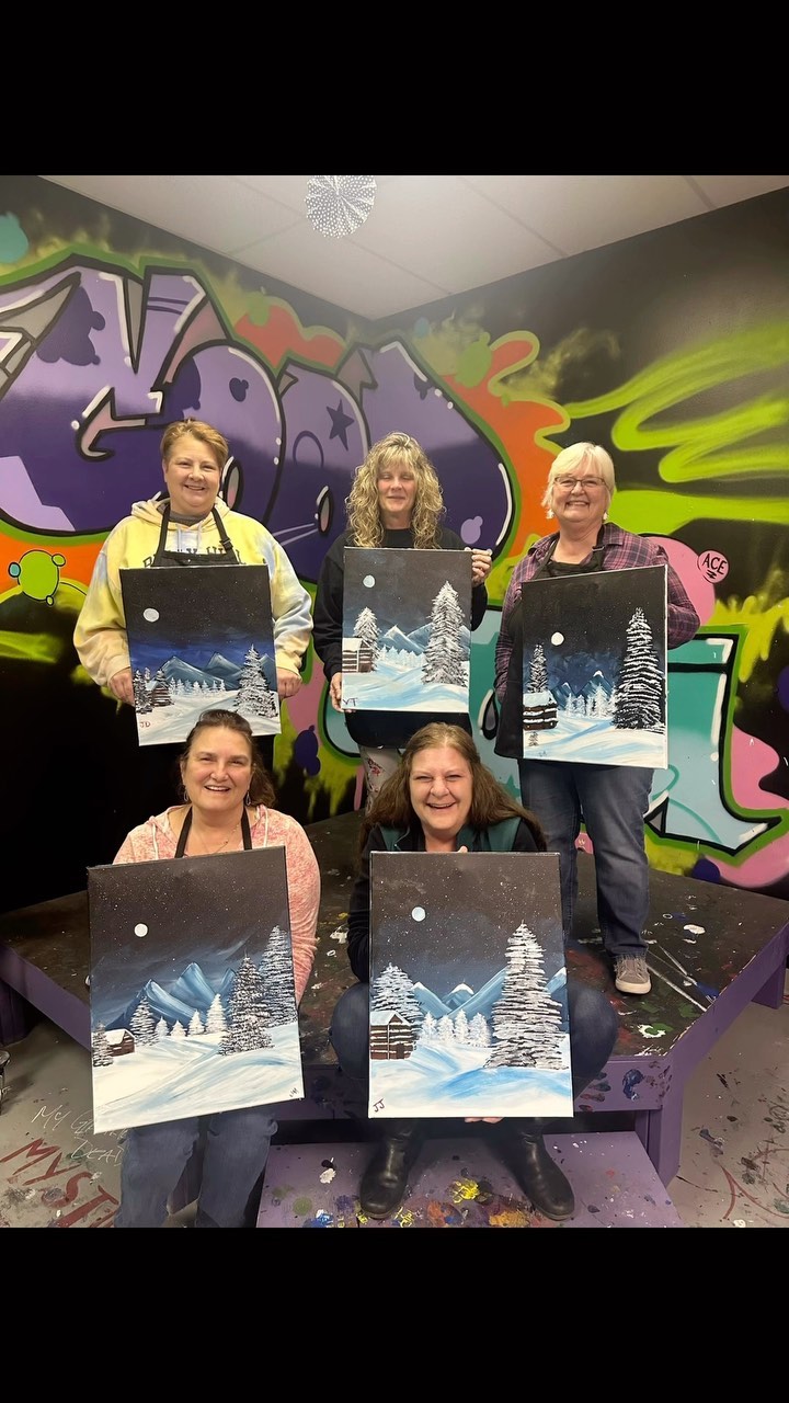 We enjoyed a girls night out at Jack”s Off Color Painting!! If you are in syracuse and haven’t yet experience one of Jacks painting nights… you are missing out!!