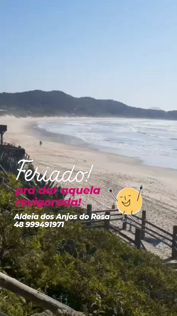 Feriadinho com o som do mar é revigorante e a Praia do Rosa é perfeita pra sacudir o inverno e chamar a Primavera!
Estamos próximos do mar, apenas 300 metros e o som do mar é um privilégio que desfrutamos.
Condomínio
Aldeia dos Anjos do Rosa
Casas e apartamentos completos
Reservas pelo whats
48 99949 1971
Visite nosso site!
www.aldeiadosanjosdorosa.com.br
#portoalegre #curitiba #saopaulo #florianopolis #caxias #seragaucha #floripa #praiadorosa #imbituba #sc #santacatarina