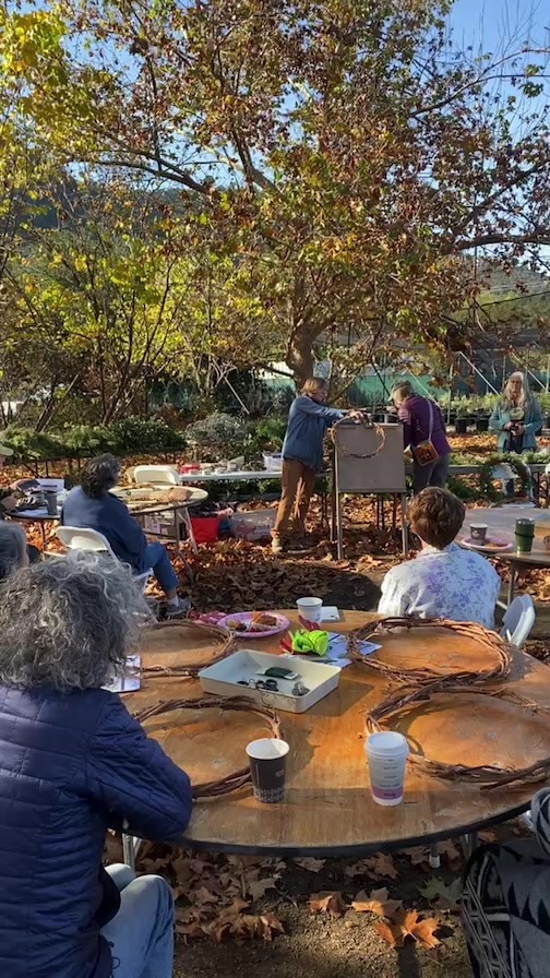 CA native wreath making workshop with @cnpssd has begun!! ๐โจ๐ฒ