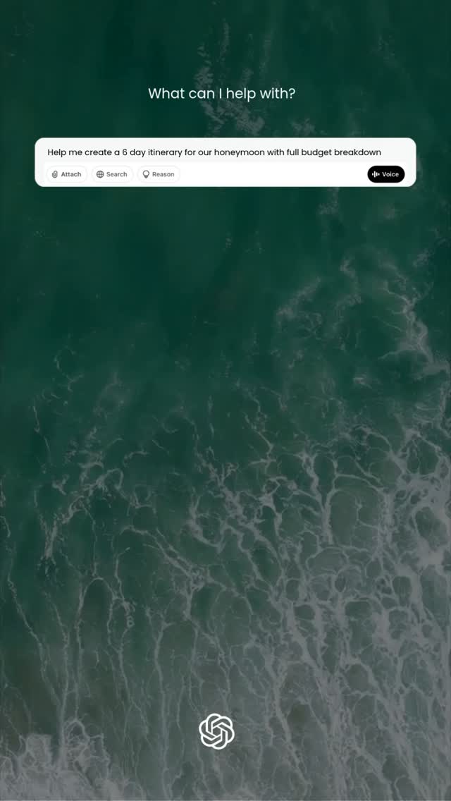 Jassmyn Recommends 💡
Honeymoon planning? Not on my bingo card for this month. Wedding brain has been very real lately, and I honestly hadn’t even thought about what comes after the “I do.”
But ChatGPT has been such a lifesaver. I’ve been feeding it all our destination details plus a little info about our personalities, and it’s been pulling together full itineraries, budget breakdowns, things to do, restaurants to try - the works.
It’s basically my personal travel assistant at this point. Even just crafting the prompt gives you a solid list of things to consider, which is half the battle when your brain’s already at capacity.
If you’ve got a trip coming up, I highly recommend giving it a go.
#LifeAdmin #OrganiseCurateDesign #OCDtips #OCDRecommends #HoneyMoon #WeddingPlanning #Wedding #ChatGPT