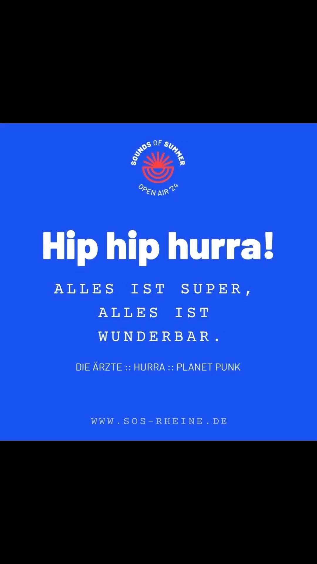 „Komm‘ am Freitag, den 28.06.24, zum Sounds of Summer Open Air in Rheine in die Obi Arena! 🎶 Es erwartet dich eine ordentliche Portion Punkrock! 🤘 Starte mit Kosmonovski aus Rheine und im Anschluss rocken Alex im Westerland die Bühne, mit einer erstklassigen Toten Hosen und Die Ärzte Tribute Show!
Wer ist mit am Start??? Sichert euch schnell eure Tickets 🎫 unter: ->> https://t1p.de/SOS-FR
.
.
Wir freuen uns auf euch ✌🏻
.
Euer SOS-Team👋🏼
.
.
.
#tickets #ticketvorverkauf #konzertliebe #aleximwesterland #quoteoftheday #zitateundsprueche #konzerttickets #konzertkarten #kartenvorverkaufläuft #livemusik #sommerkonzert
#esgibttickets #losgehts✌️ #rheine #openair #obiarena #fcerheine #hypothalamusrheine #soundsofsummer #soundsofsummer2024 #sosrheine
🎸 #Punkrock #LiveMusic #Rheine
