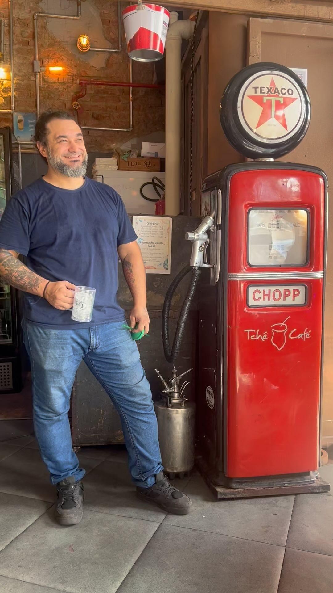 Drink Ferrugem direto na bomba de gasolina