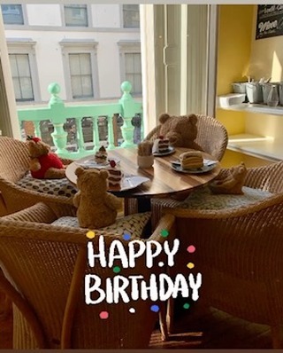 It’s Bartholomew bears birthday today🧸🎈🎂! #happybirthdaybartholomewbear