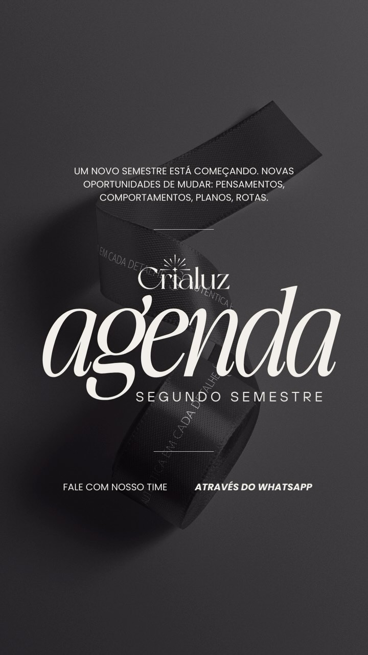 Nosso ateliê recebe poucos projetos por semestre e esse é o nosso diferencial. 🤍
Um olhar estratégico, integrado e humano para transformar sua ideia em uma marca madura, responsável e bem posicionada!
Que tal agendar uma reunião com o time Crialuz essa semana para entender melhor sobre as nossas soluções?
Clique no botão e agende seu horário! ✨🤍 #branding