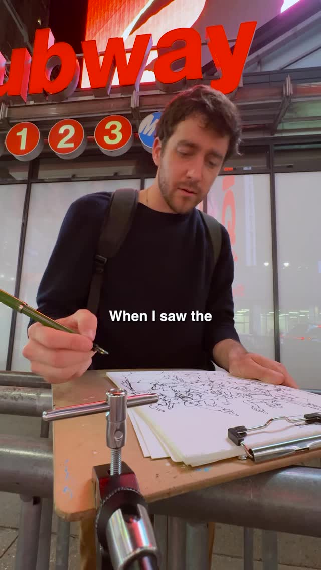 Another day of drawing in NYC 🗽 #drawing #nyc #sketchart #urbansketching #knicks #madisonsquaregarden