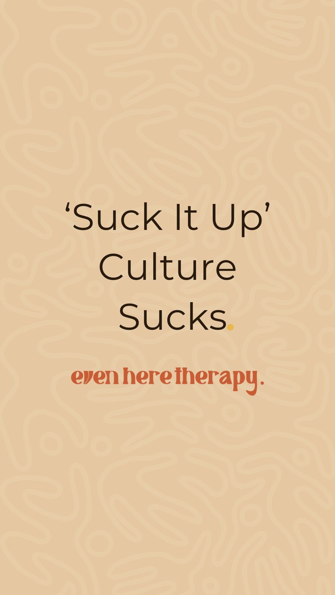 When we’re told to just ‘suck it up’, it often just makes it more difficult to do what we need to for ourselves.
〰️ In order to just get over something, we may just disconnect for ourselves emotionally or physically
〰️ It can create a negative story, like ‘my experience is too much for other people’ or ‘there’s something wrong with me because I feel this way’
〰️ It prevents us from connecting in moments of pain, which is one of the most helpful things for us
〰️ It ends up with us feeling isolated, misunderstood, and alone