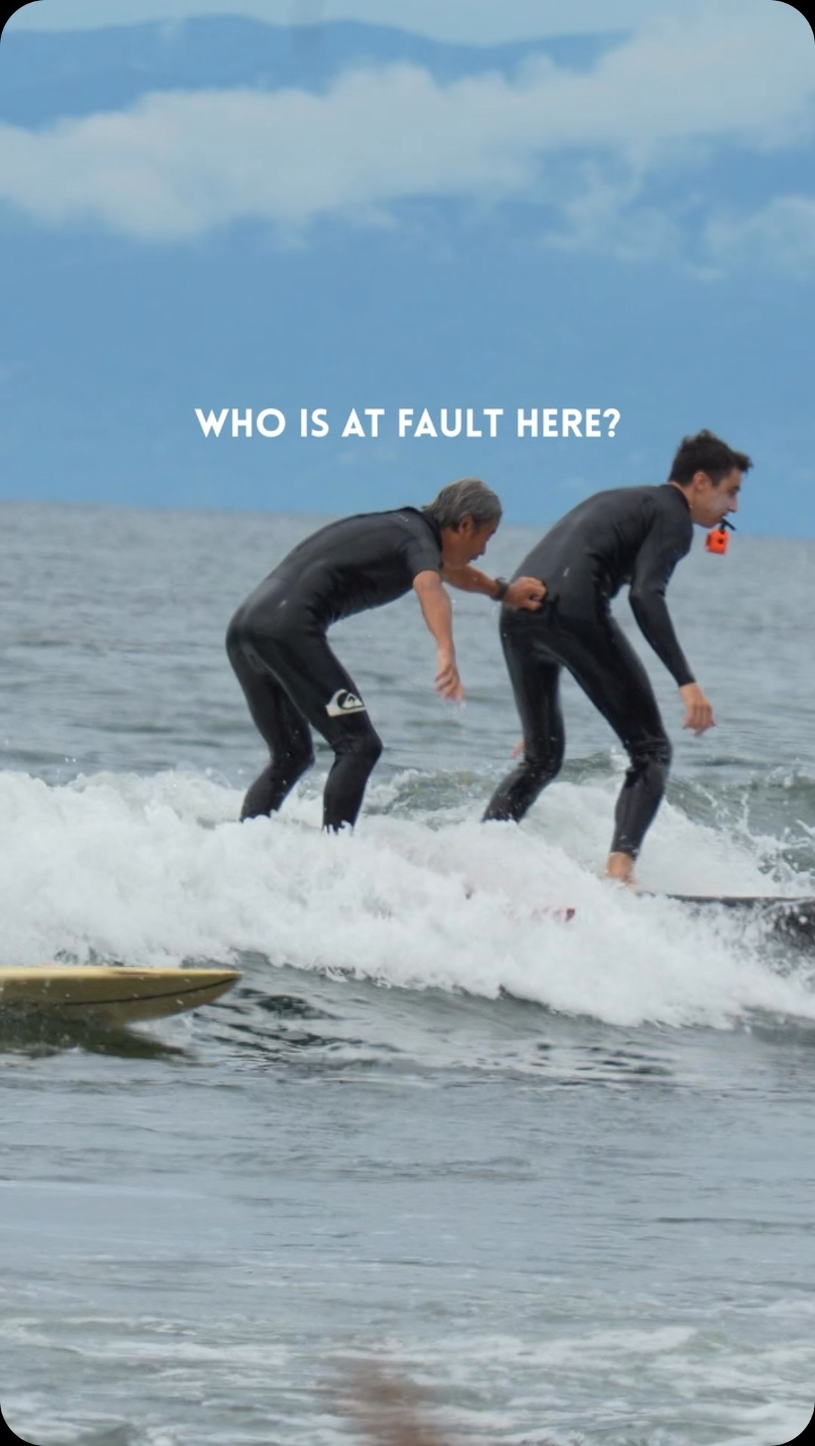 Can you guess who is at fault here? It should be pretty easy as this is actually one of the most important rules in surfing etiquette 👇
.
.
.
Obviously I was at fault (gaijin surfer) as I clearly cut the priority to this Japanese angry surfer since he was positioned before me and closer to the peek of the wave. But in my defense, this spot is sooooo crowded that inattention/mistakes always happen there, and it is very difficult to surf without making any mistakes.
We cannot see but we were probably 4-5 surfers sharing the same waves with 2 on my right and 2 others on my left, which is always the case on every waves in Kugenuma Kaigan.
Mistakes can happen, especially on super crowded spots, but it is not a reason to behave like he did, and giving me a petty push on my back lol
This clip is a reminder to stay cool and always respect the person next to you, because mistakes happen and it does not mean that people intentionally did it. This sport is amazing, so let’s keep sharing good vibes and appreciate people around you, no matter their level, and of course always try to respect and learn about surfing etiquettes/rules to avoid accidents 🏄♂️🤙🇯🇵
#surfetiquette #surfrules #surffight #japanesesurfer #angrysurfer #respectothers #surflife