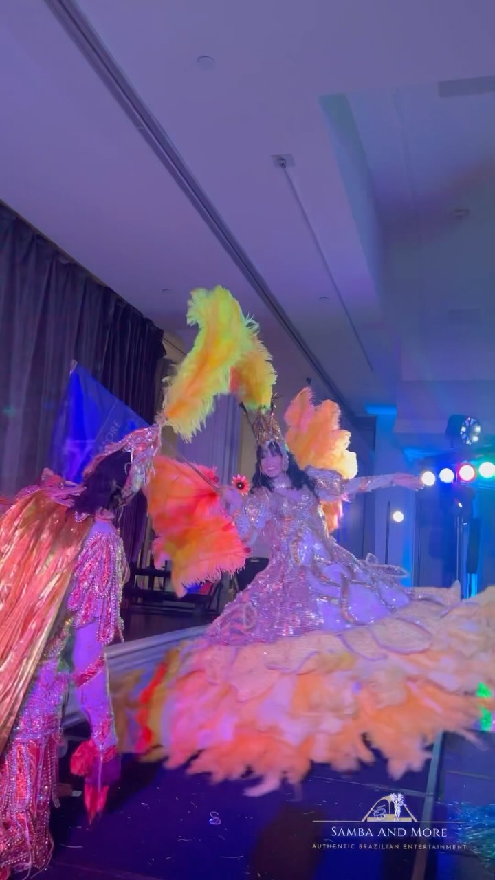 Our talented and beautiful Mestre Sala & Porta Bandeira #sambaandmore #sambaandmoreentertainment