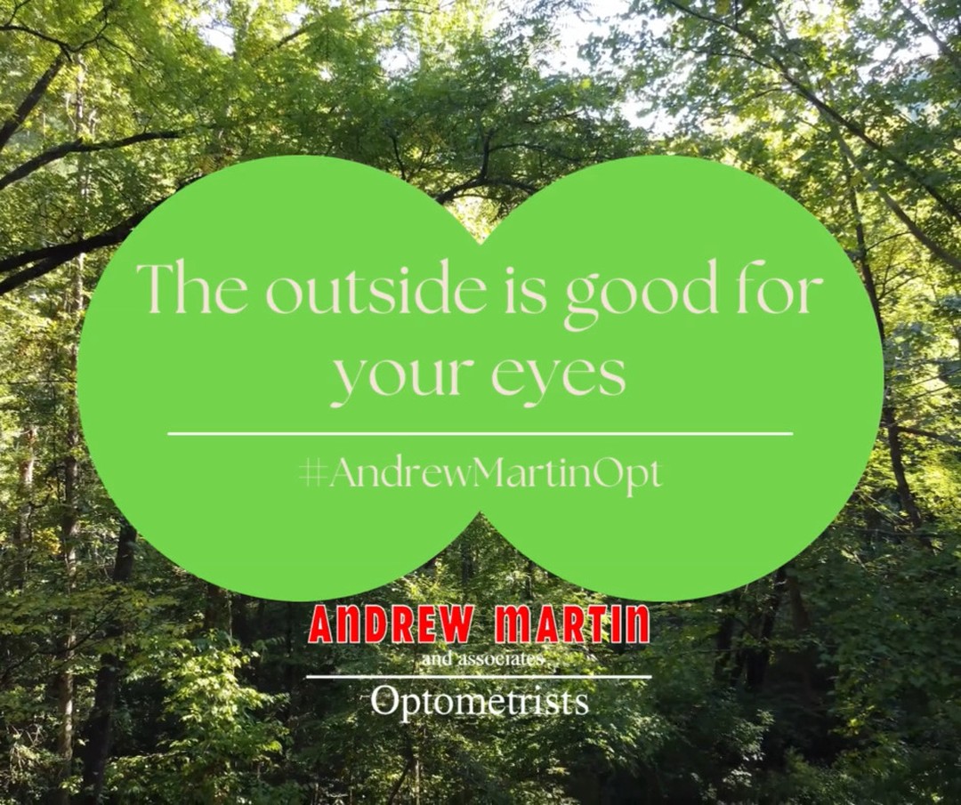 Natural light and looking at far away objects are both good for your eyes - so why not go for a walk and enjoy all the health benefits?