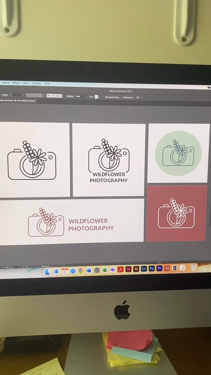 This is a step-by-step look at the logo design process for Wildflower Photography in Adobe Illustrator.
I’ll be releasing more parts of this project as I finish them!
#logodesigns #designwithme #adobeillustrator #branddesign #designersofcolumbus #graphicdesign #smallbusinesslogo