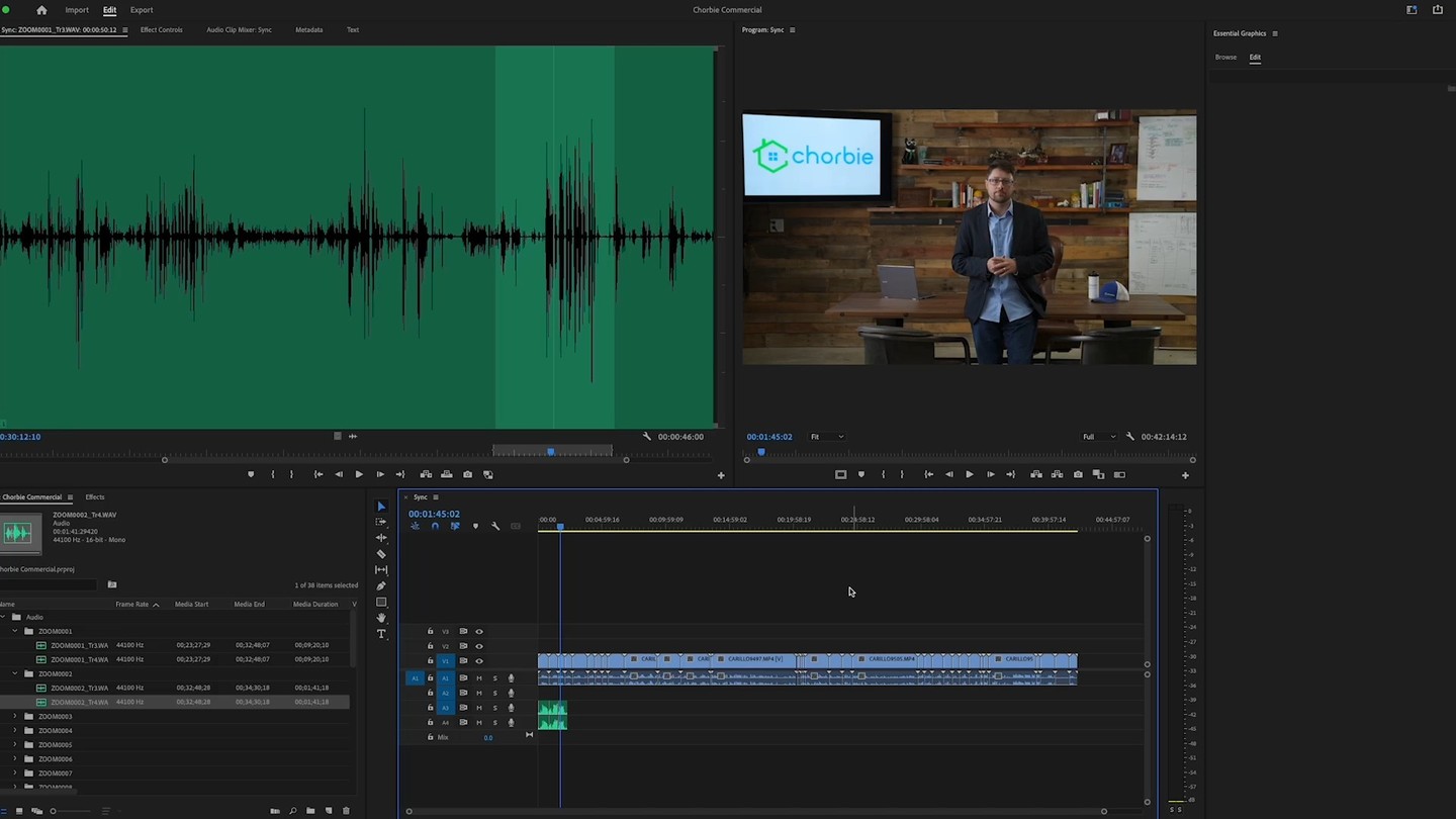 We've shown you life in front of the camera, behind the camera, underneath the bright lights and next to our standing mics. But we haven't taken you in the editing booth yet!
Here is a quick look at how we edited a recent commercial for @chorbiehome. Looks like fun, right? #BTS
#editing #productioncompany #commercial #chorbie #videoproduction #commercialediting