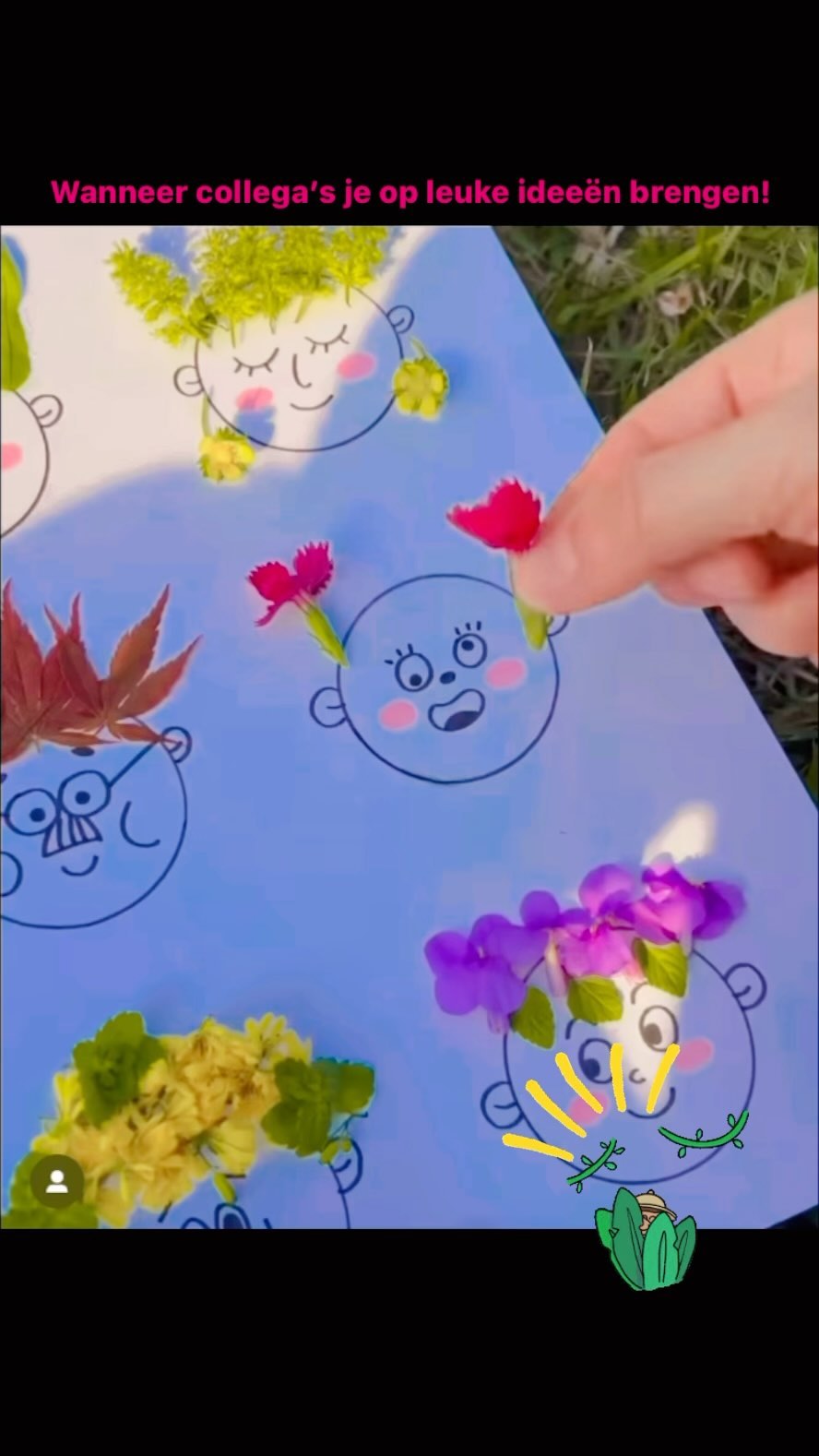 Wanneer je op instagram creatieve accounts volgt, kom je vaak leuke ideeën tegen. Op deze zomerse woensdag werd ik hier heel blij van!
Eerst lekker buiten op zoek naar bloemetjes en blaadjes om vervolgens buiten op de tuintafel deze originele knutsel af te maken.
#motoriek #motorischeontwikkeling #grovemotoriek #fijnemotoriek #motorischevaardigheden #baby #peuter #kleuter #basisschoolkind #tiener #oefeningbaartkunst #oefenen #kidsopéén #kids #kinderen #oefentherapie #fysiotherapie #kinderfysiotherapie #kinderoefentherapie #kinderoefentherapie_zn #wormerveer #netherlands