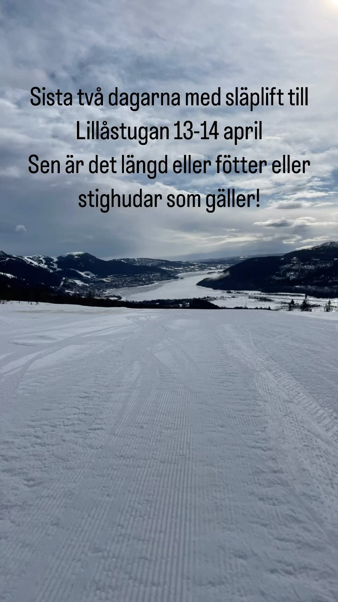 Nu kör vi sista helgen med alpina gäster, sen har vi öppet till 1 maj för er som inte åker lift 🚠
Öppet 11.00-15.00
Välkomna