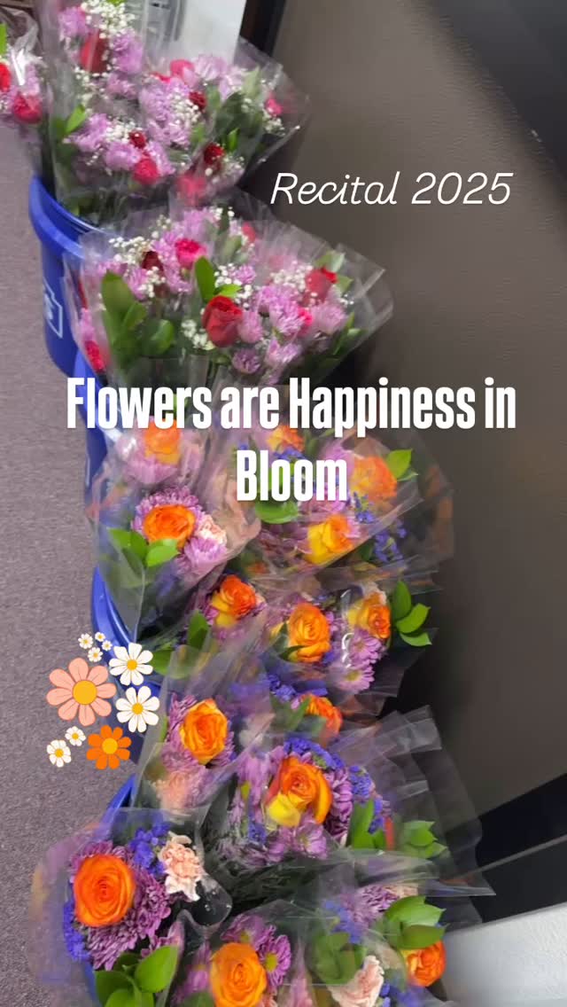 Get your Bouquet at Recital 2025. 💐💐