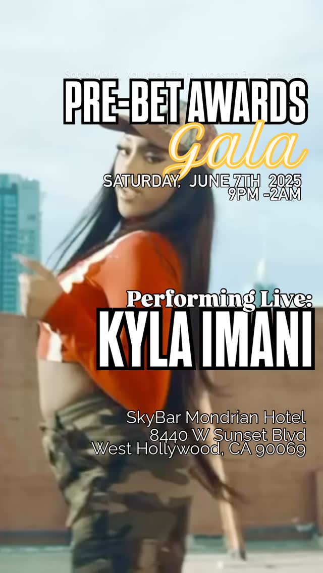 Pre-BET Awards Red Carpet Gala on Saturday June 7th, 2025 at Skybar Mondrian Hotel West Hollywood | DM me for Guestlist