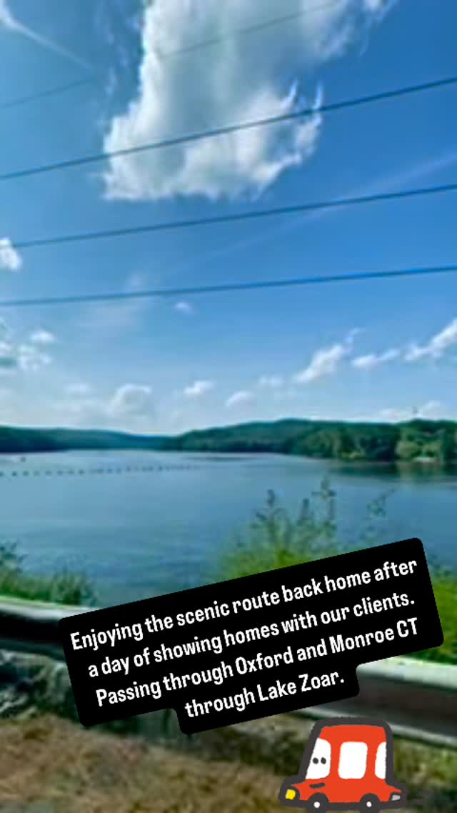 Enjoying the scenic drive back home after a day of showing with clients. Taking the scenic route back through Oxford and Monroe CT. #connecticutrealestate #realtorlife #goodlivingct #scenicroute