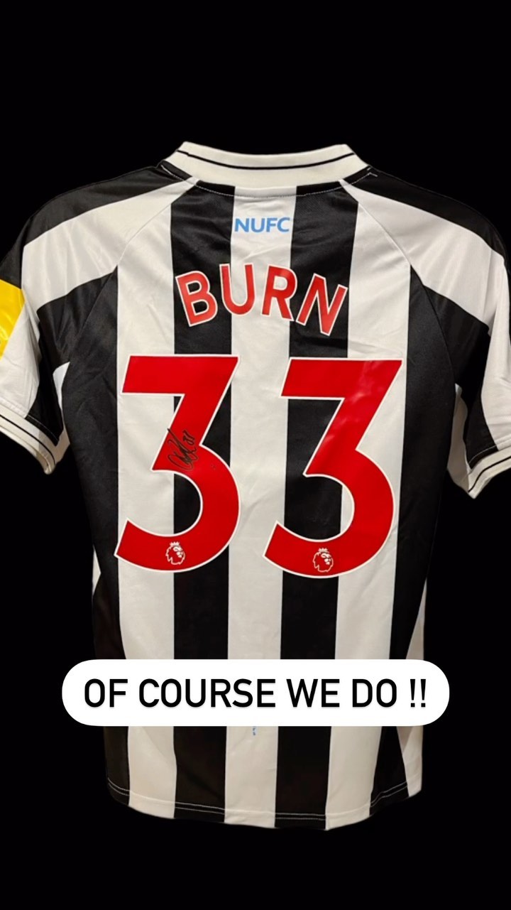 🚨SIGNED DAN BURN SHIRTS IN STOCK🚨
Signed on this years Newcastle home shirt & what a great signature this is . The item comes with a certificate of authenticity.
#danburn #newcastle #ucl #psgvsnewcastle #reels #reelsinsta #viralvideos #viralaudio #football #footballshirtcollection #signedshirts #stjamespark #var #burn #audiomixing #musicvideo #footballfever
