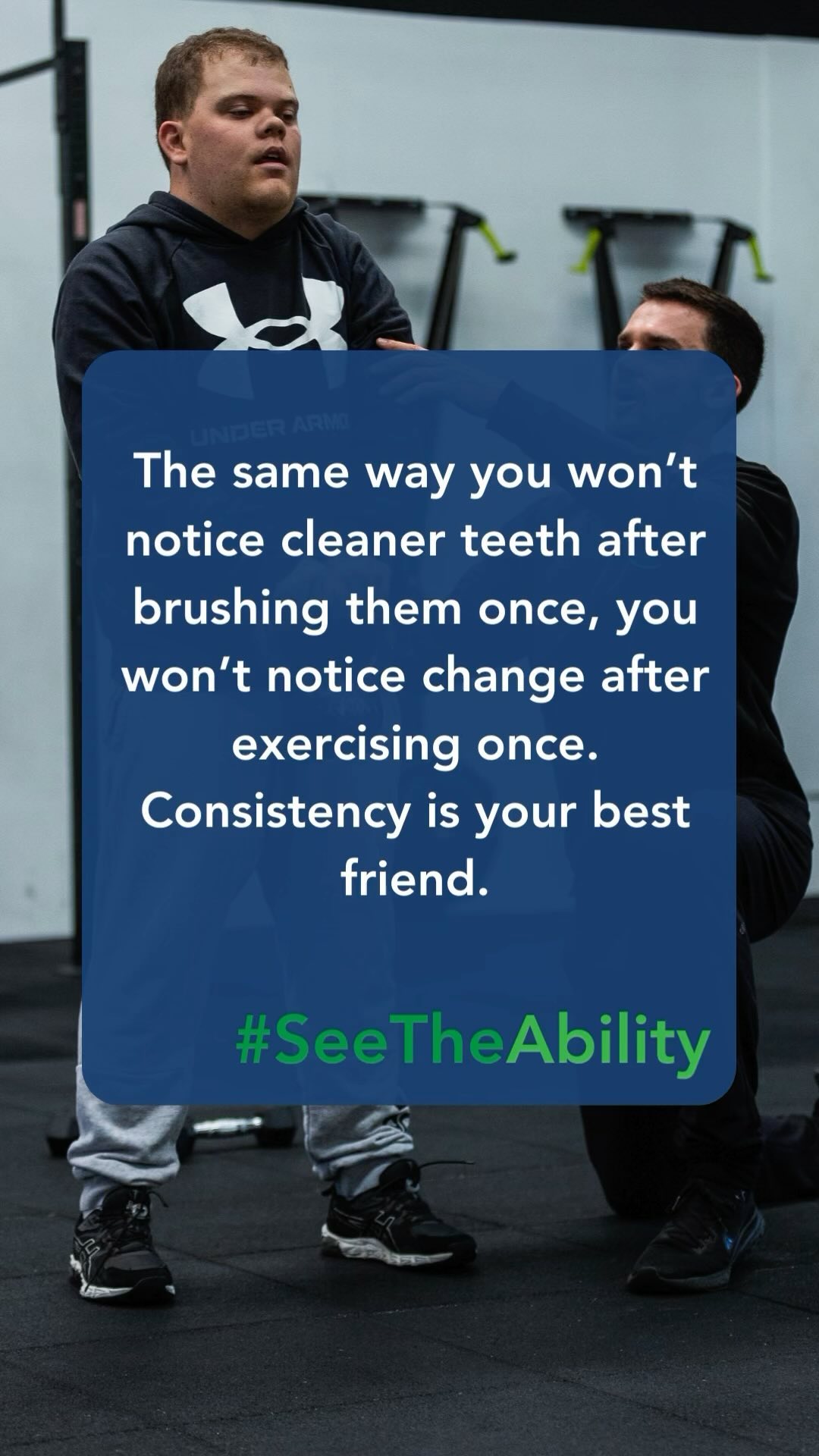 Keep showing up. Whether you’ve just started or been going for years. Keep going.
#SeeTheAbility