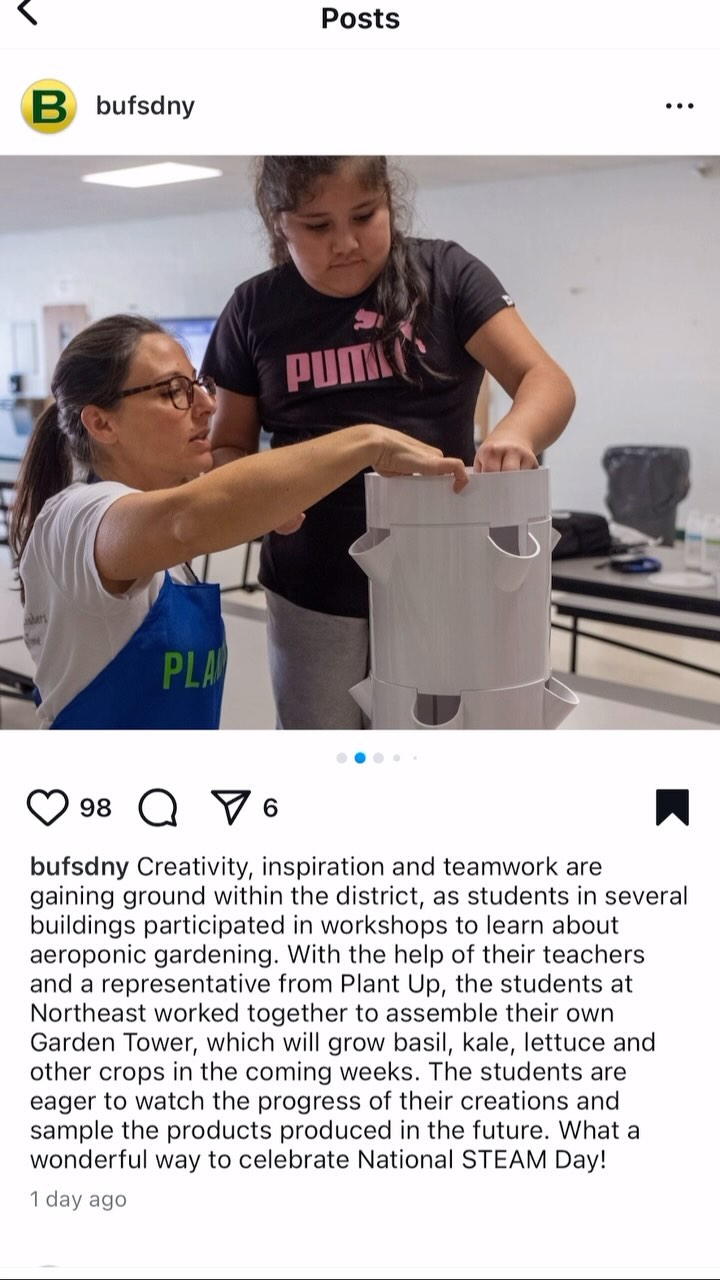 Nothing better than building vertical gardens on National STEAM day! #plantup #schoolseeds #verticalgrowing #growyourownveggies #changethroughfood #plantswithapurpose #agintheclassroom #projectbased @lety_algeri