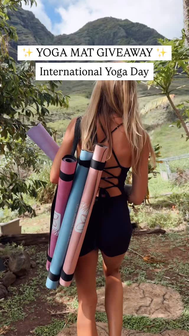🧘🏼♀️✨ YOGA MAT GIVEAWAY! ✨🧘🏼♀️
Celebrate International Yoga Day with Over the Rainbow Yoga 🌈
We’re giving away our signature dreamy Hawaiʻi-inspired foldable travel yoga mat 🏝️perfect for your next flow at home or on the go!
🎁 HOW TO ENTER:
• FOLLOW @overtherainbowyoga AND @iamveronikablanar
• LIKE this reel ❤️
• TAG 2 yoga-loving friends in the comments
BONUS ✌🏼
• Share to your story & tag us for an extra entry!
• COMMENT which color yoga mat out of our 5 options isn’t featured individually in this reel 🤫
📅 Giveaway closes: June 26th 9AM (HST)
📦 Open to U.S. residents ONLY
🏆 Winner announced in our stories on June 26th