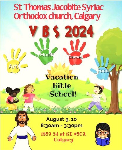 St.Thomas Jacobite Syriac Orthodox Church Calgary VBS 2024