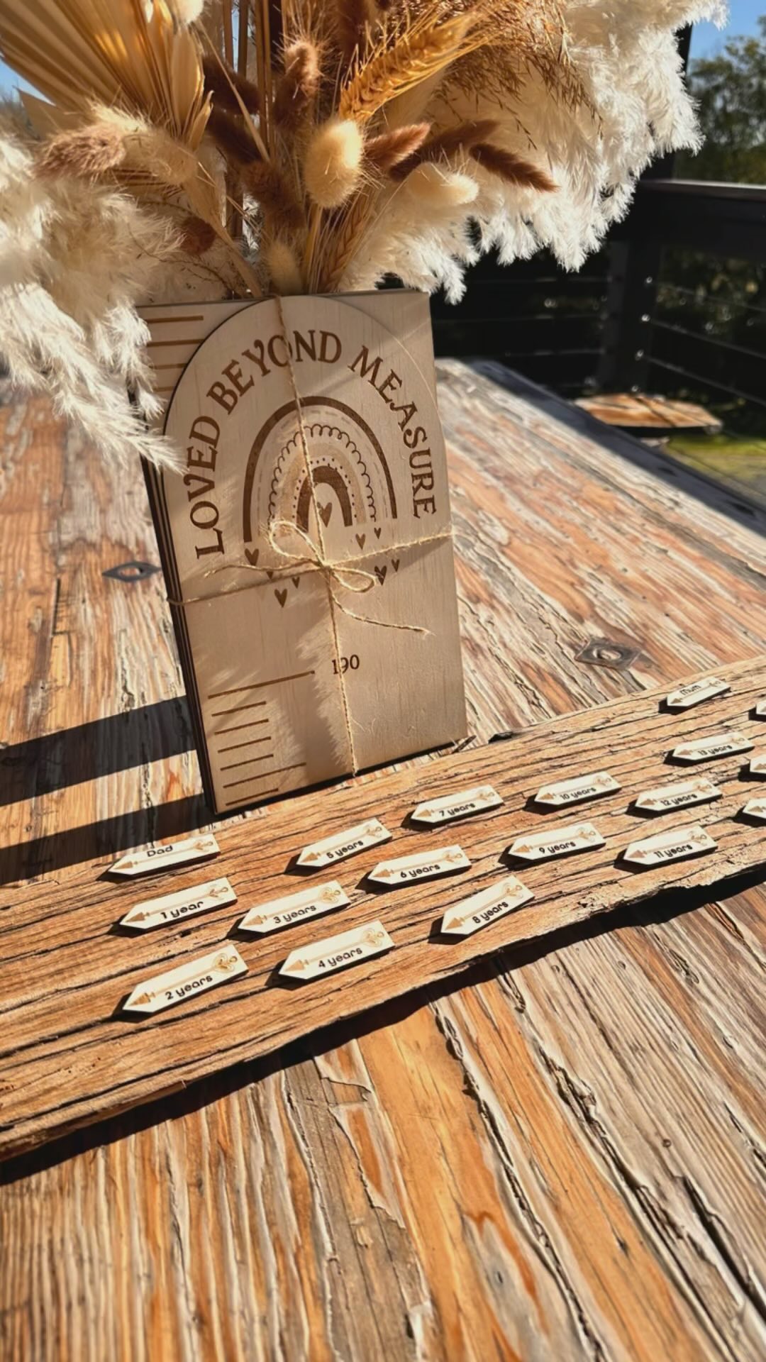 Introducing the “Loved Beyond Measure” Collection 💕
Don’t miss out on capturing the growth of your little ones with our beautiful family height charts, now with custom names and/or age tokens. These charts are perfect for marking milestones and creating cherished memories that last a lifetime.
Why not add a personalised touch to your home decor and watch your family grow, inch by inch?
Designed and crafted by Wild Lily Celebration Signs, with love 🌸
#wildlilycelebrationsigns #lovedbeyondmeasure #familyheightchart #custommade #milestonemoments #milestonememories #growingtogether #handmadewithlove #engravedgifts #personalisedgifts