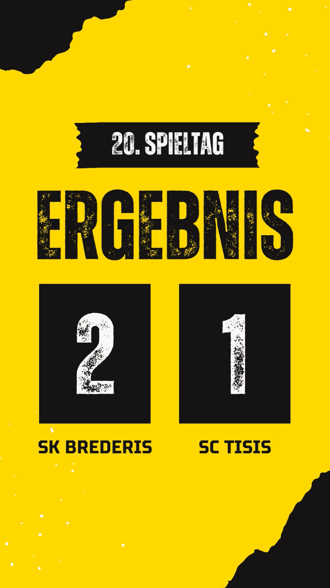 Niederlage für den SC Tisis ⚫🟡
Trotz starker erster Hälfte und verdienter Führung mussten sich unsere Jungs am Ende leider knapp mit 2:1 beim METZLER Werkzeuge Sportklub Brederis geschlagen geben.
⚽️ Torschütze: Onoruoiza
Jetzt heißt’s: Kopf hoch, weiterarbeiten, zusammenhalten. Die nächste Chance kommt – und wir kommen stärker zurück! ️💪
#SCTisis #Heimsieg #Fußball #NurDerSC #Spieltag #Vorarlberg #Meisterschaft #Spielplan #gemeinsamstark #wirsinddietisner🖤💛
🎵 Anastasia Kir, Pixabay.com