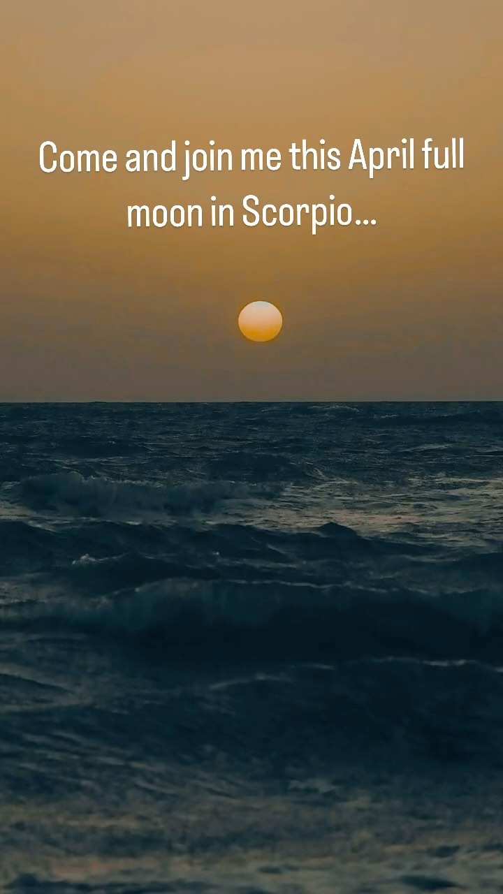 Join me on April 23rd @vwell_studio for the full moon in Scorpio. You can expect journaling, a water ritual and a healing meditation centred on our relationships. This is a lovely time to be grateful, release and set intentions. Book through link in Bio.