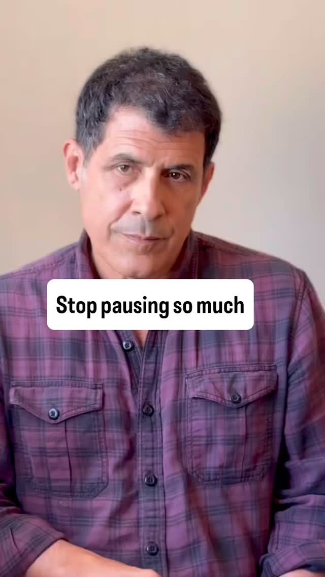 Get on with it. The more you pause, the more you’ll start overthinking. #reallifeactor #jeffseymour #actingcoach